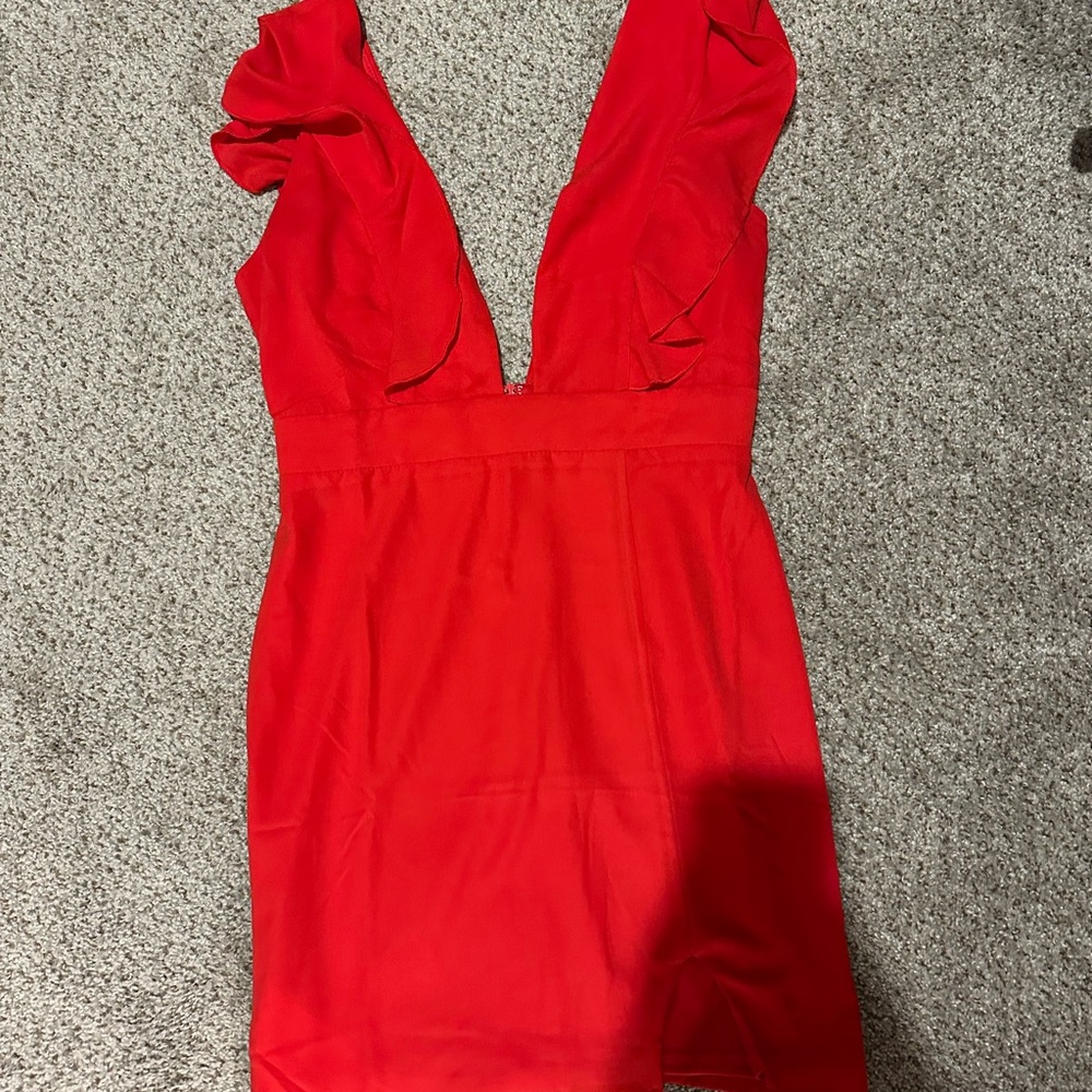 Superdown Vibrant Red Mini Dress